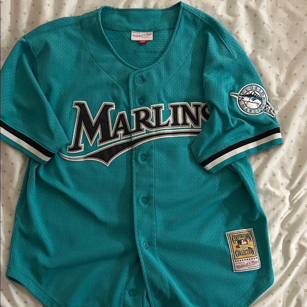 Mitchell & Ness Marlins Baseball Jersey